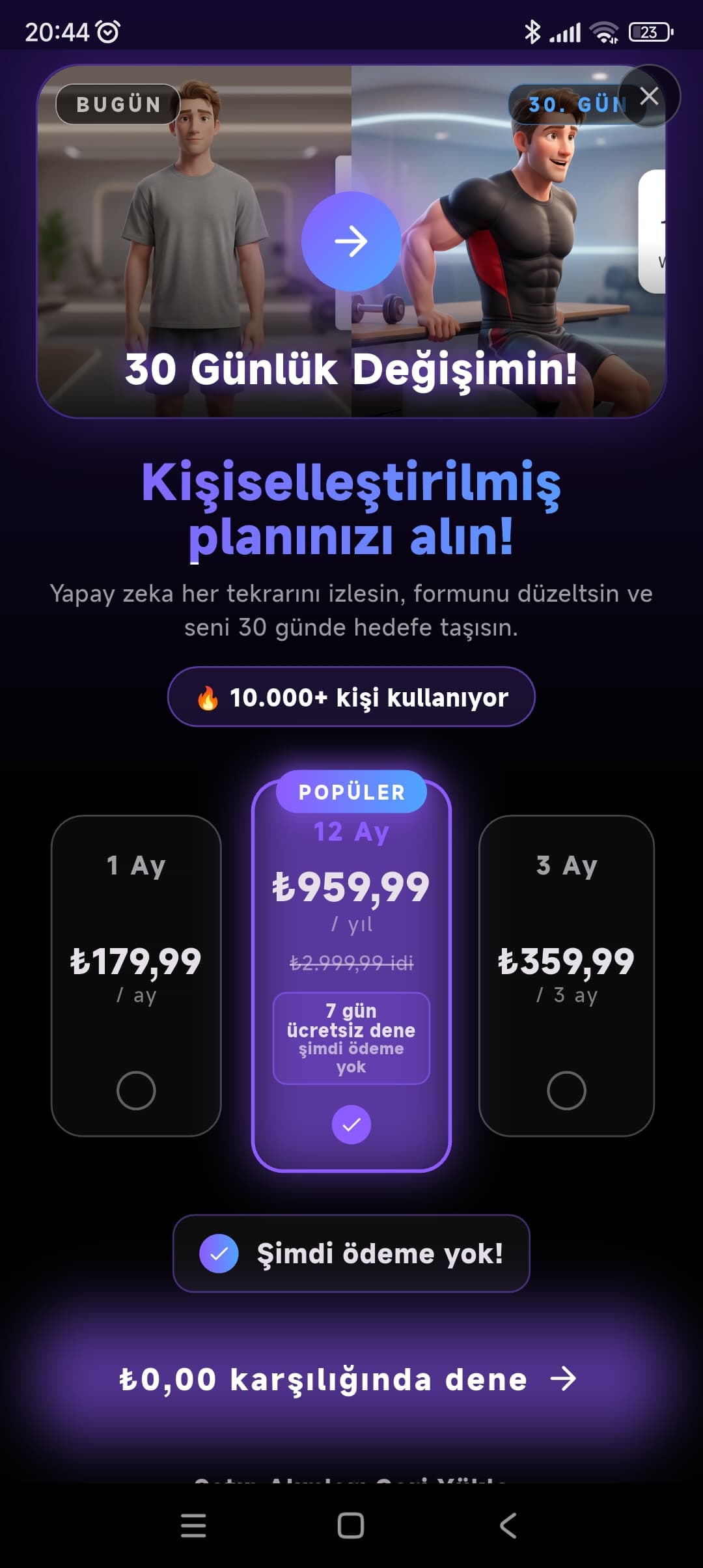 FormAI - Fitness Koçu screenshot 2